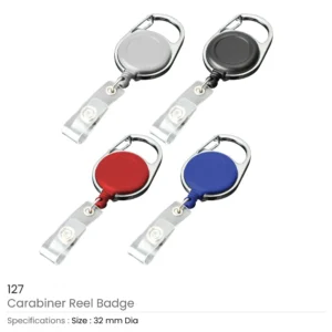 Reel Badges with Carabiner and Belt Clip - Image 3