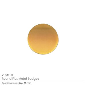 Round Flat Metal Badges - Image 4
