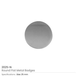 Round Flat Metal Badges - Image 3