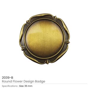 Round Flower Design Logo Badges - Image 6