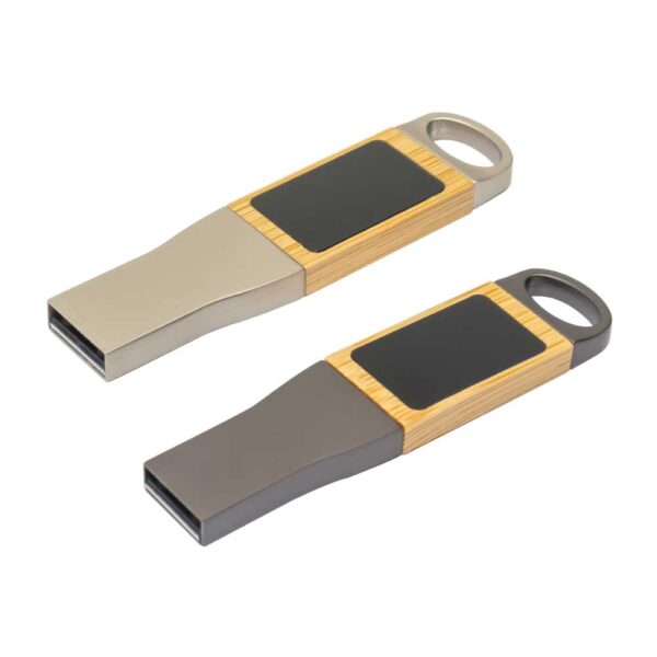 Light-Up-Logo-Metal-with-Bamboo-USB-75-Main Light-Up Logo USB 32GB