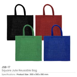 Reusable Square Jute Bags - Image 3
