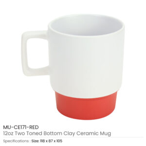 Ceramic Mugs with Bottom Clay in 12 Oz, Matte Finish - Image 7