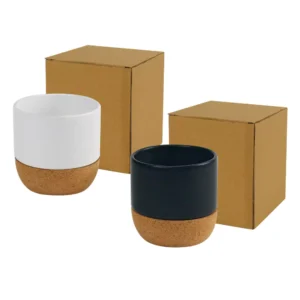 Ceramic Cup with Cork Base 6 oz Matte Finish - Image 6