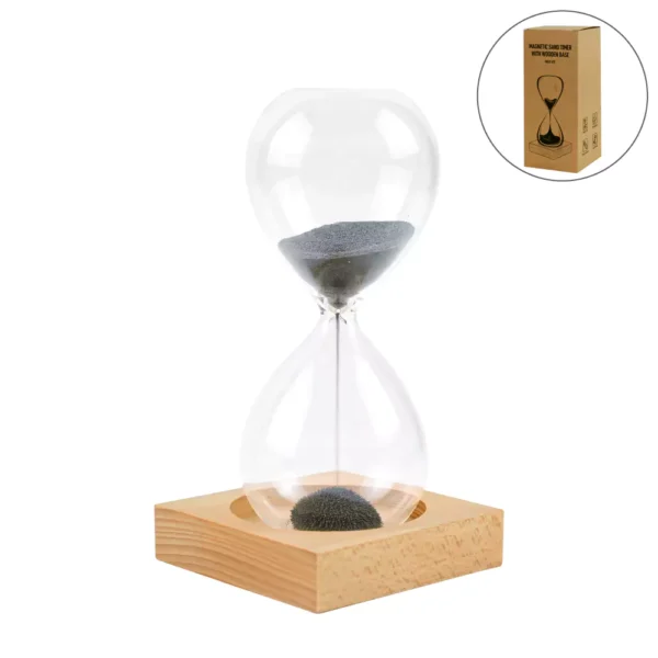 Magnetic-Sand-Timer-with-Wooden-Base-MST-01