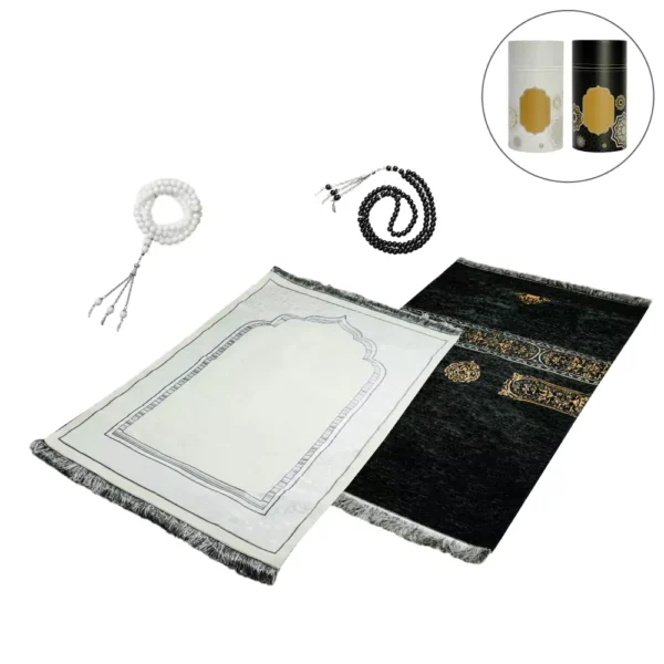 Prayer-Mat-with-Tasbih-PMBD-Black-and-Beige