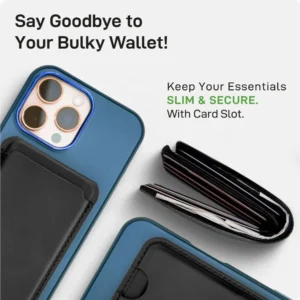 Magsafe Wireless Charger 15W with Phone Stand & Card Slot - PU Leather - Image 9