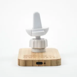Bamboo Wireless Car Charger 15W Fast Charging & Type C - Image 8