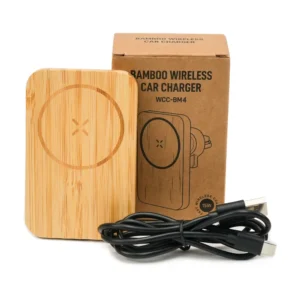 Bamboo Wireless Car Charger 15W Fast Charging & Type C - Image 9