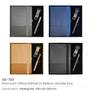 Premium Office Gift Set with Ribbon Handle Box - Image 3