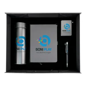 Corporate Office Gift Set in Color Themed Box with Ribbon Handle - Image 3