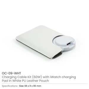 Charging Cable Kit (60W) with iWatch Charging Pad in PU Leather Pouch - Image 8