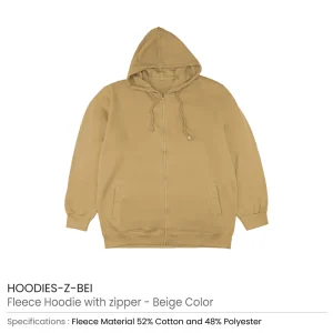 Fleece Hoodies with Zipper in (S to 3XL) Sizes - Image 5