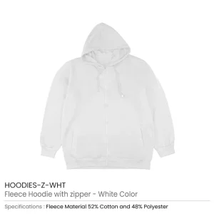 Fleece Hoodies with Zipper in (S to 3XL) Sizes - Image 6