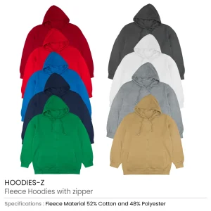Fleece Hoodies with Zipper in (S to 3XL) Sizes - Image 4