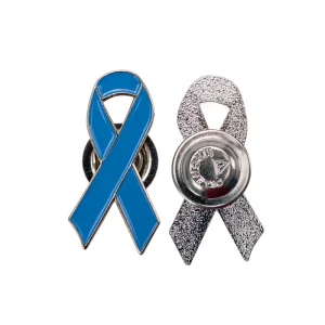 Prostate Cancer Awareness Logo Metal Badges with Magnet Attachment - Image 4