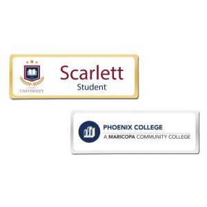 Shiny Gold and Silver Plated Metal Name Badges - Image 6