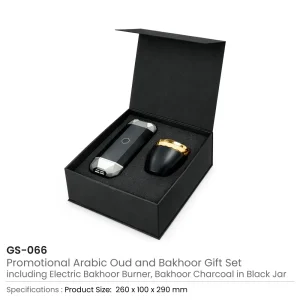 Arabic Oud and Bakhoor Gift Sets in Black Magnetic Closure Gift Box - Image 3